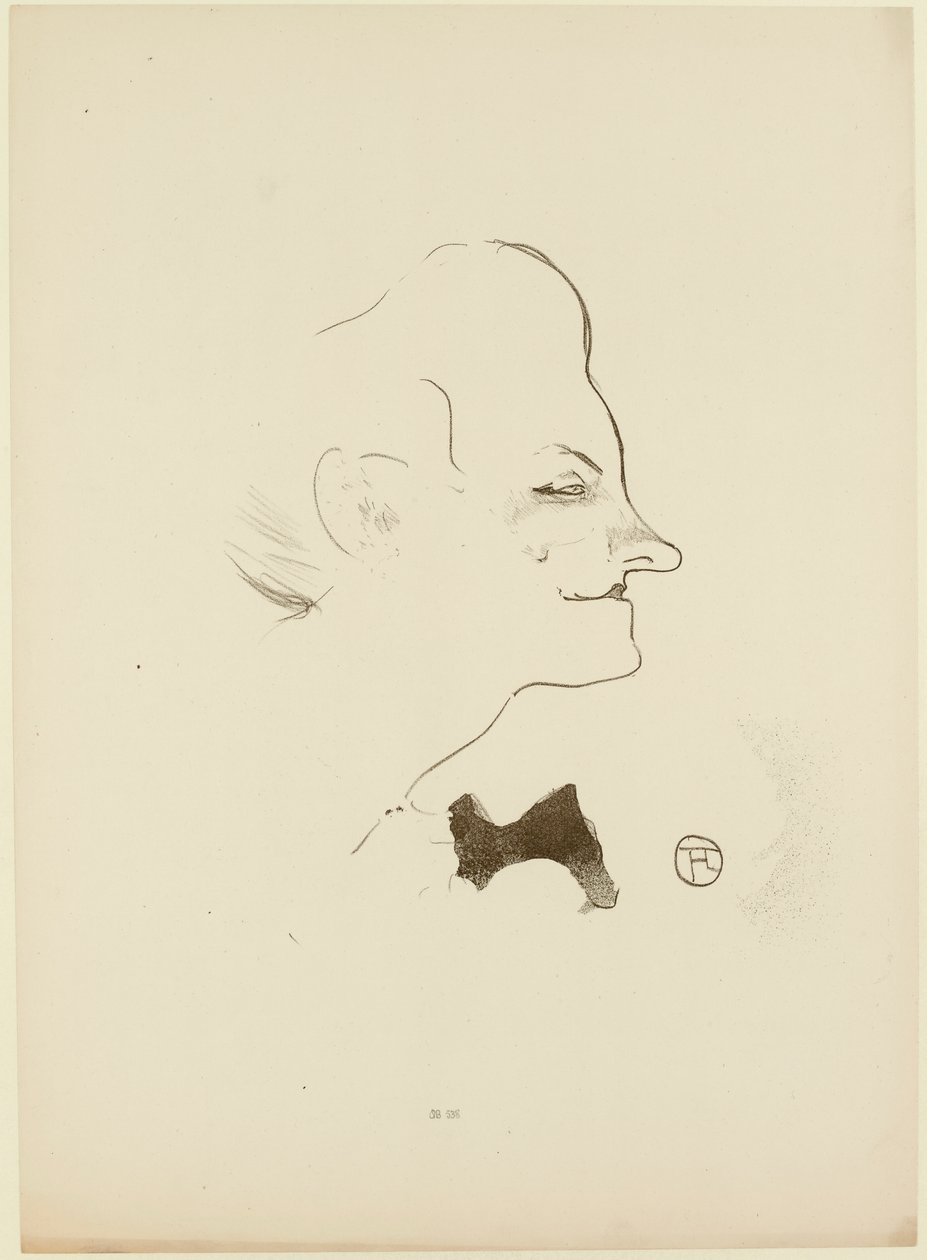 Yvette Guilbert, 1893. af Henri Toulouse Lautrec de