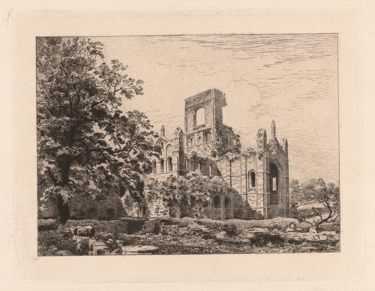 Kirstall fra S.E. af Henri Toussaint