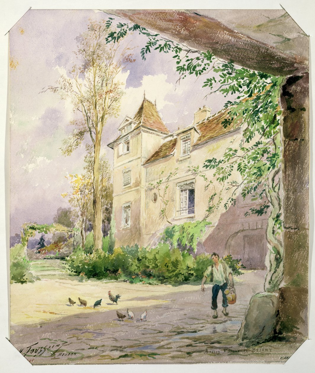 Huset Armande Bejart (1642-1700) i Meudon, ca. 1906 af Henri Toussaint