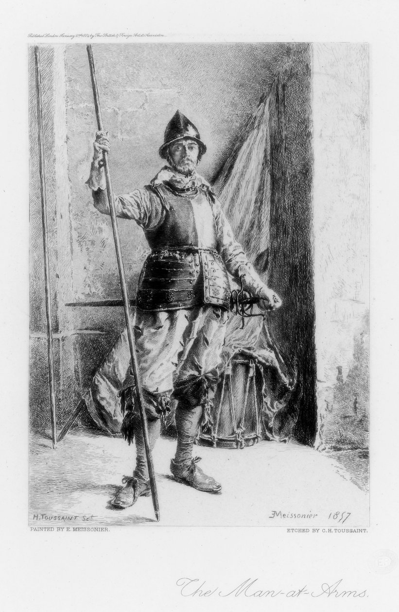 The Man at Arms, c1880-1882. af Henri Toussaint