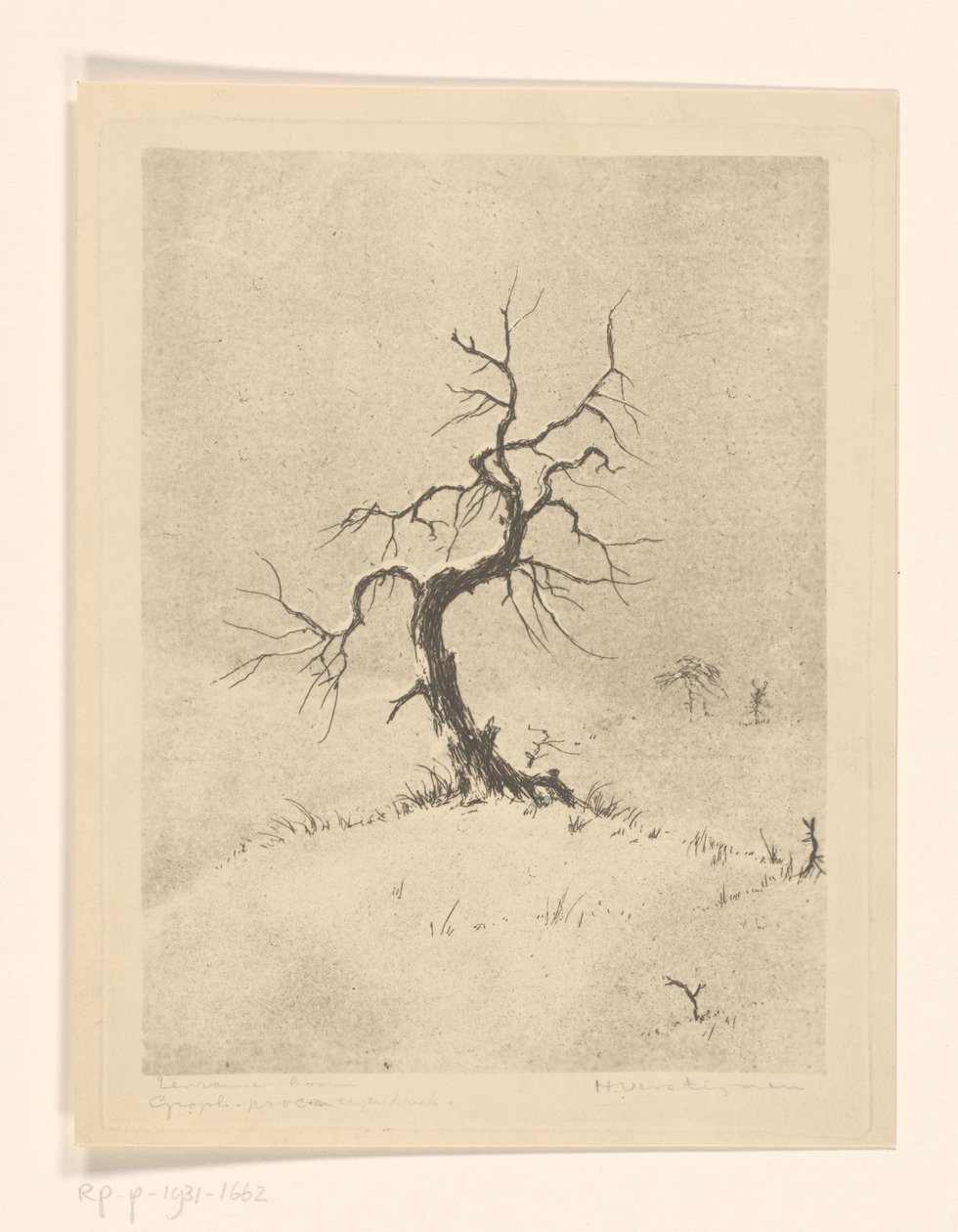 Lonely Tree (original titel på objektet) af Henri Verstijnen (signed by artist)