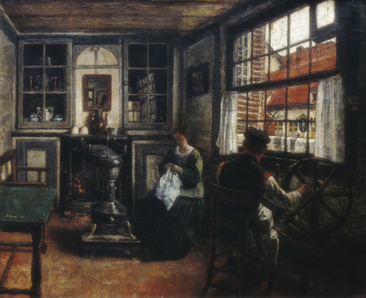 spinneren af Henri de Braekeleer