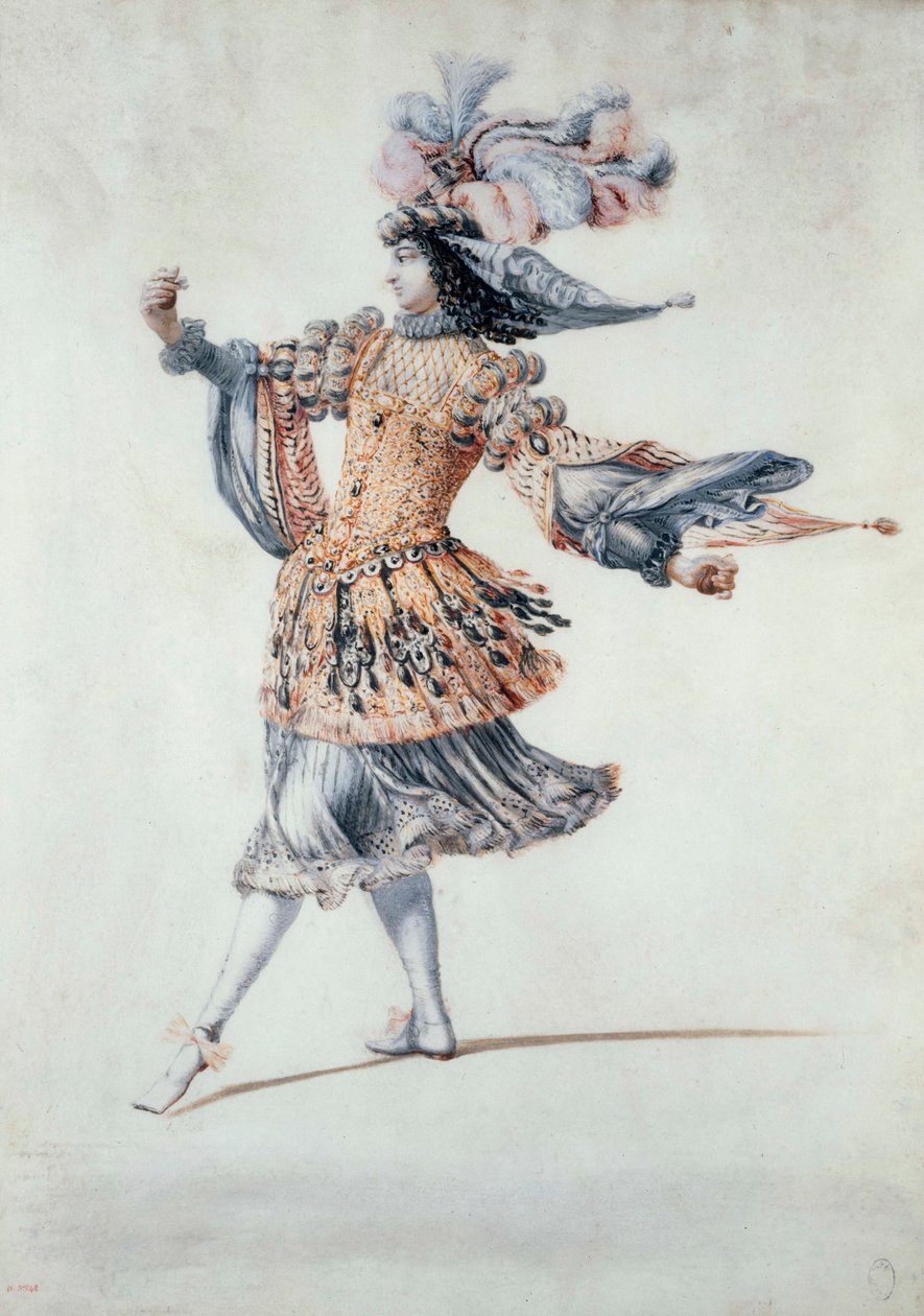 Balletkostume, ca. 1640-60 (gouache) af Henri de Gissey