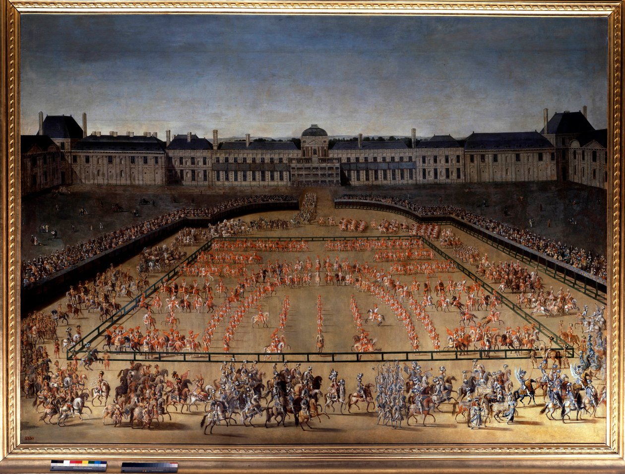 Den store karrusel givet af Ludvig XIV i Cour des Tuileries i Paris for at fejre Dauphinens fødsel (1/11/1661), 5. juni af Henri de Gissey