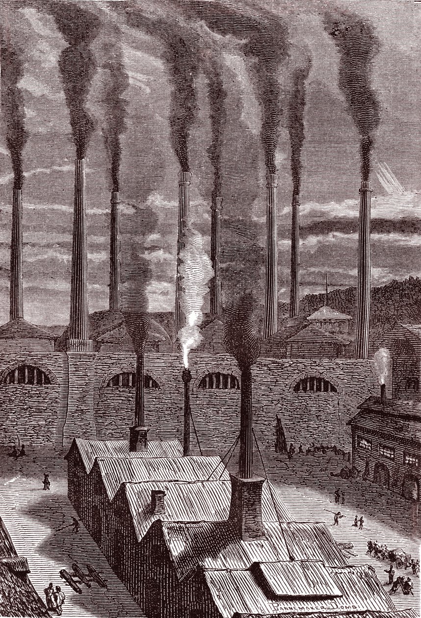 Bigs våbenfabrik i Goldspring, nær New-York af Henri de Montaut