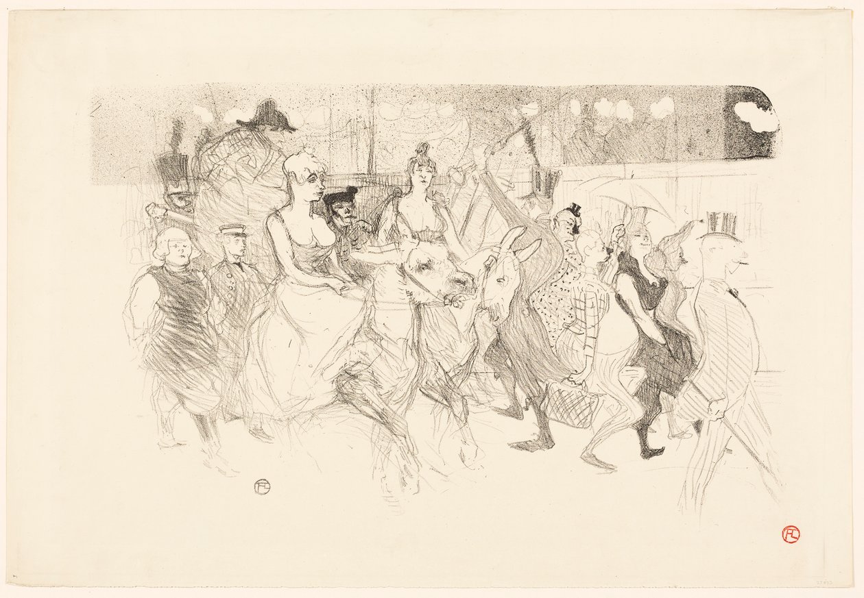 En gallaaften i Moulin Rouge af Henri de Toulouse-Lautrec