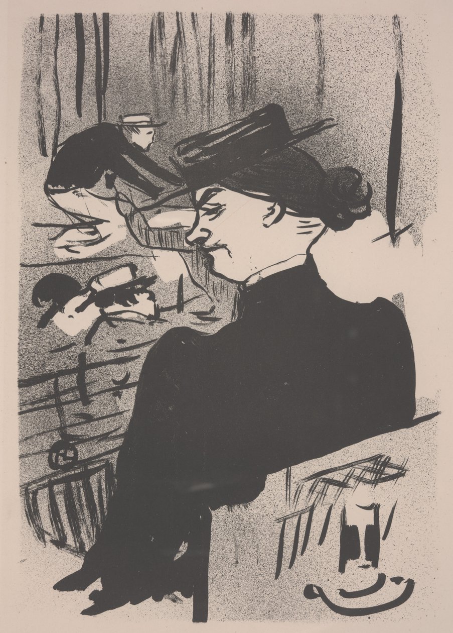 En tilskuer under sangen om Polin af Henri de Toulouse Lautrec