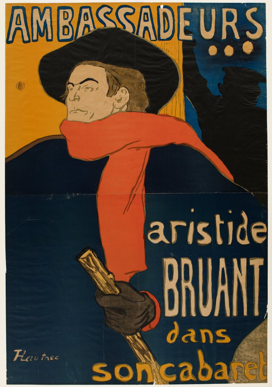 Ambassadører: Aristide Bruant i sit kabaret af Henri de Toulouse-Lautrec