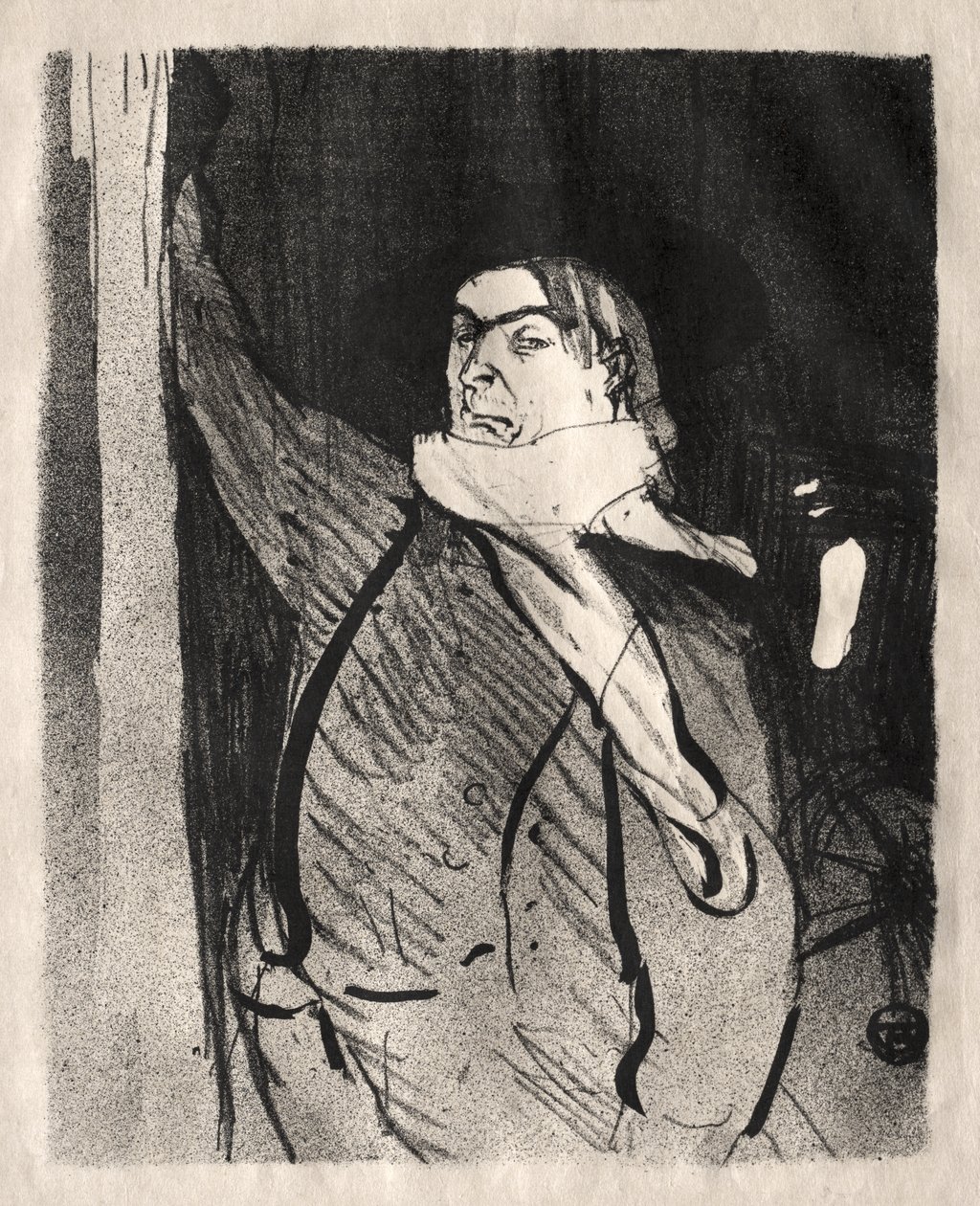 Aristide Bruant af Henri de Toulouse-Lautrec