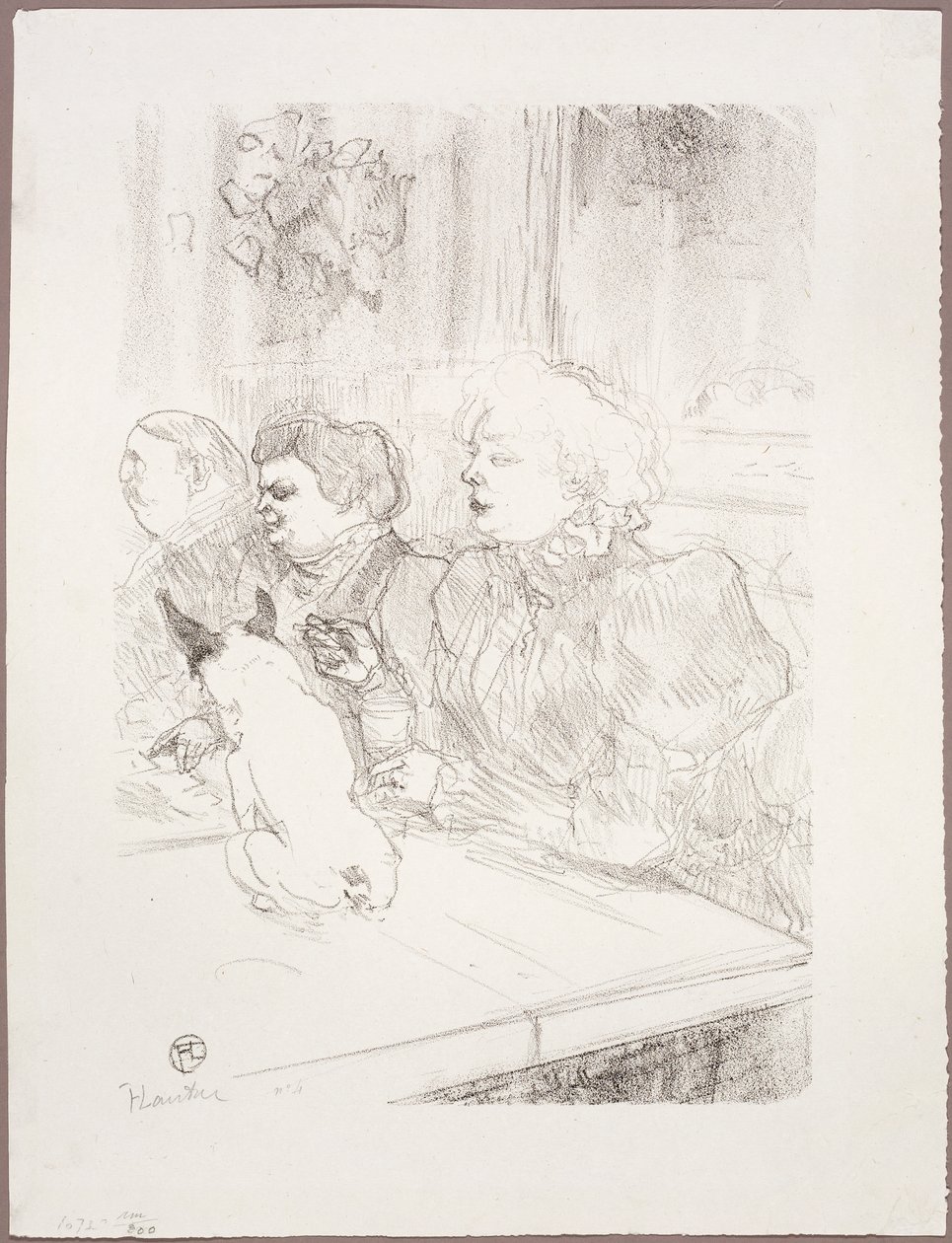 På La Souris, Madame Palmyre af Henri de Toulouse-Lautrec