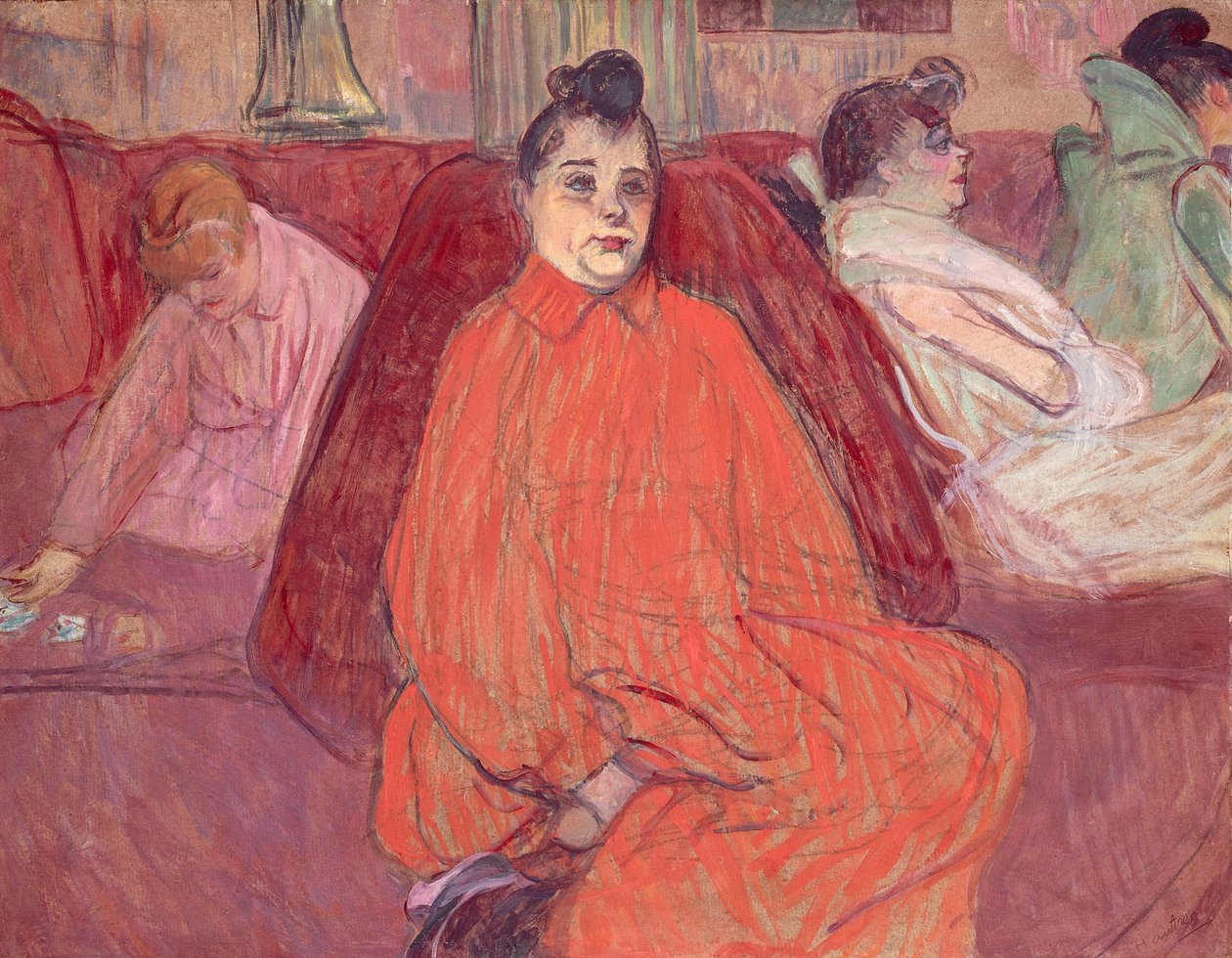 Hos Salon, sofa af Henri de Toulouse Lautrec