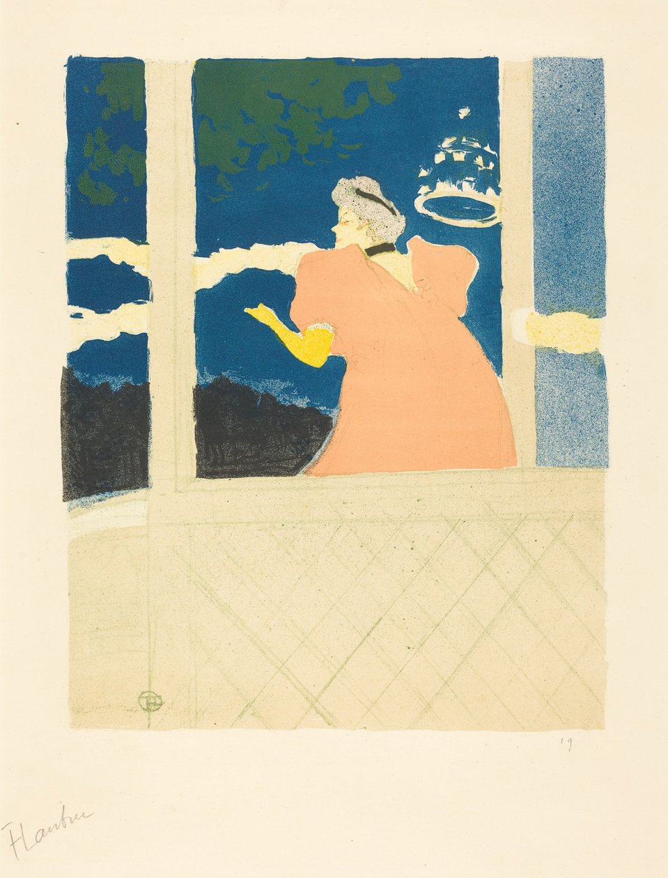 På Ambassadeurs af Henri de Toulouse-Lautrec