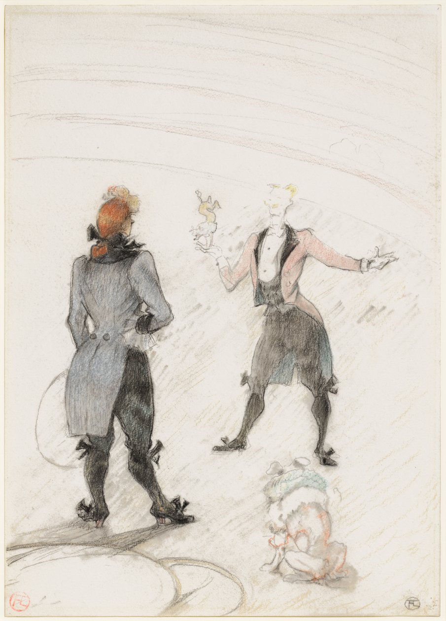 I cirkus: Hundetræneren af Henri de Toulouse-Lautrec