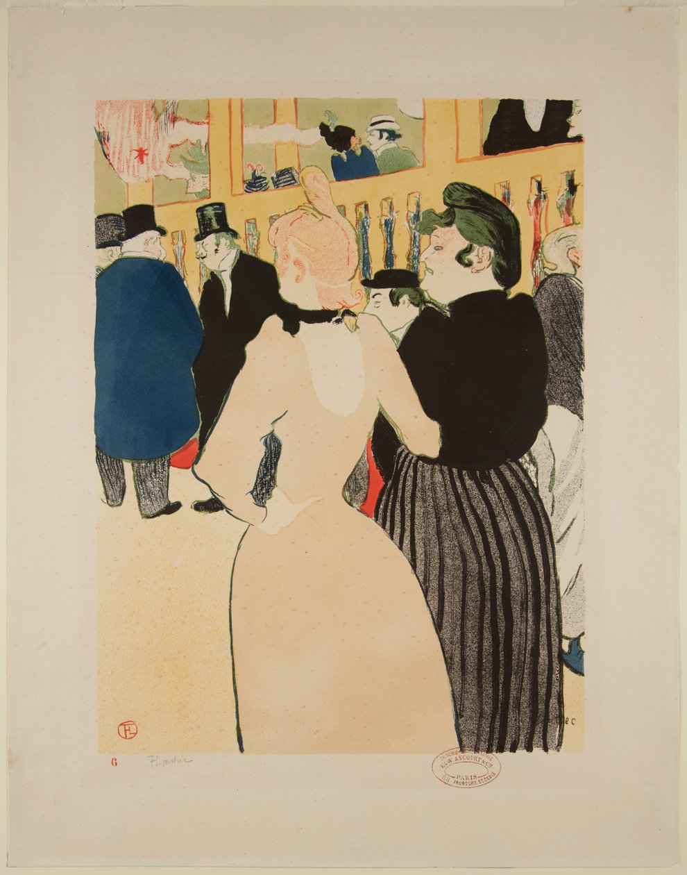 På Moulin-Rouge: La Goulue og hendes søster af Henri de Toulouse Lautrec