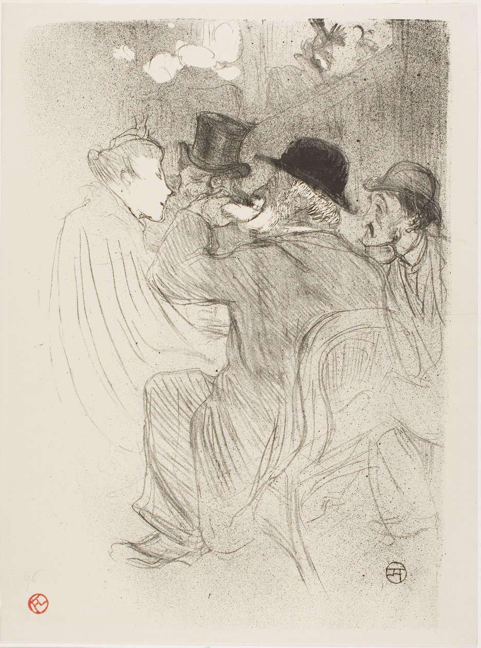 På Moulin Rouge: A Rude! En rigtig uhøflig! af Henri de Toulouse-Lautrec