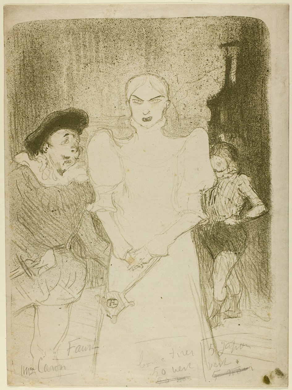I Operaen: Madame Caron i Faust af Henri de Toulouse-Lautrec