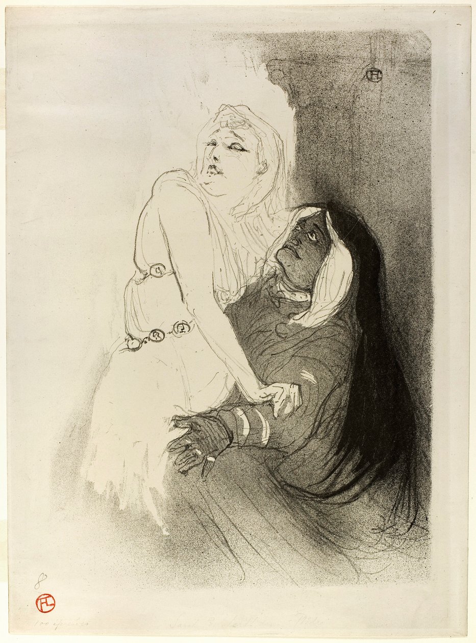 Ved renæssancen: Sarah Bernhardt i Phèdre af Henri de Toulouse-Lautrec