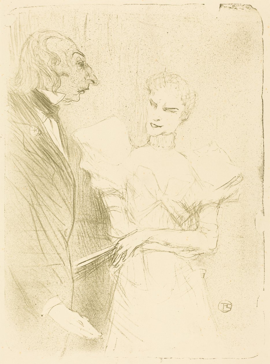 Brandès og Leloir i „Cabotins“ af Henri de Toulouse-Lautrec