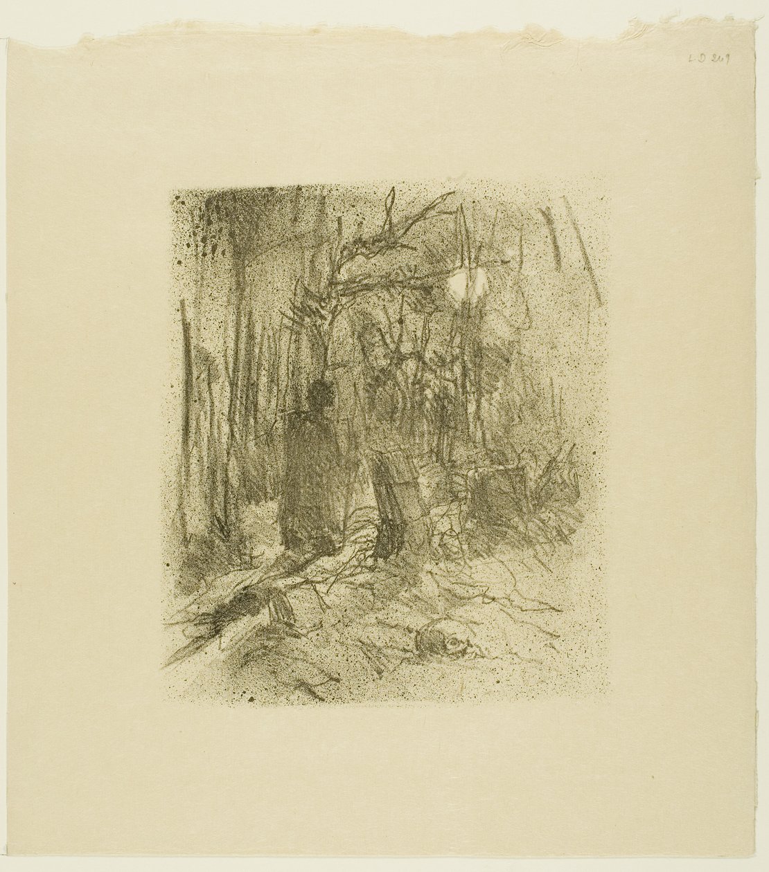 Busk kirkegård, fra Au Pied du Sinaï af Henri de Toulouse-Lautrec