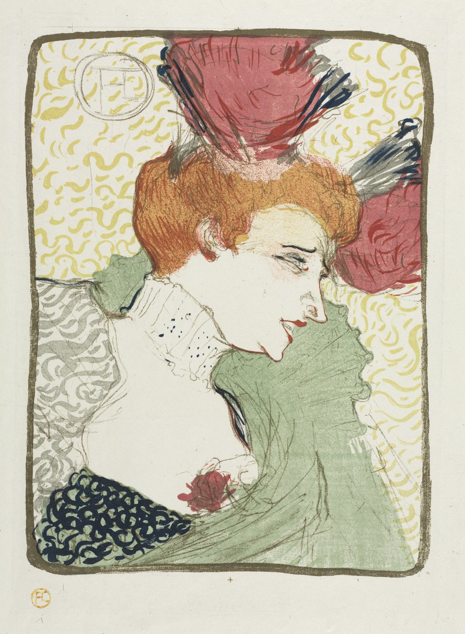 Buste af Mademoiselle Lender af Henri de Toulouse-Lautrec