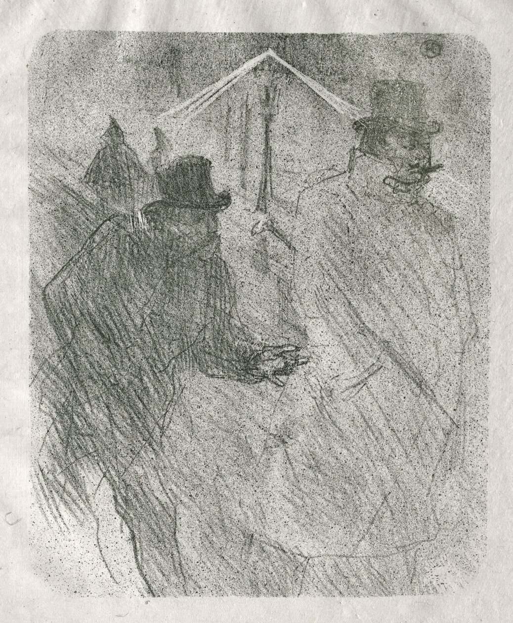 Buste af Mademoiselle Lender af Henri de Toulouse-Lautrec