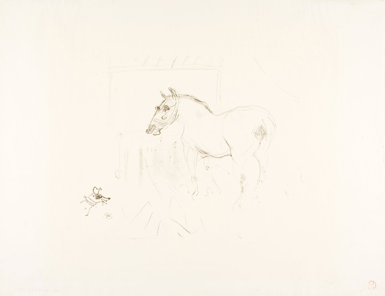 Calmèses lille pony af Henri de Toulouse-Lautrec