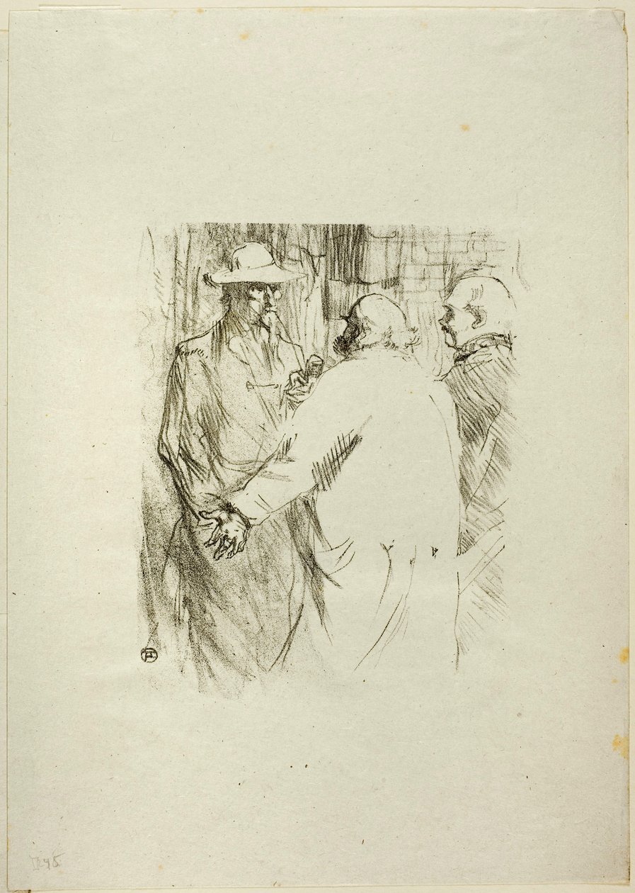 Clemenceau i Busk, fra Au Pied du Sinaï af Henri de Toulouse-Lautrec