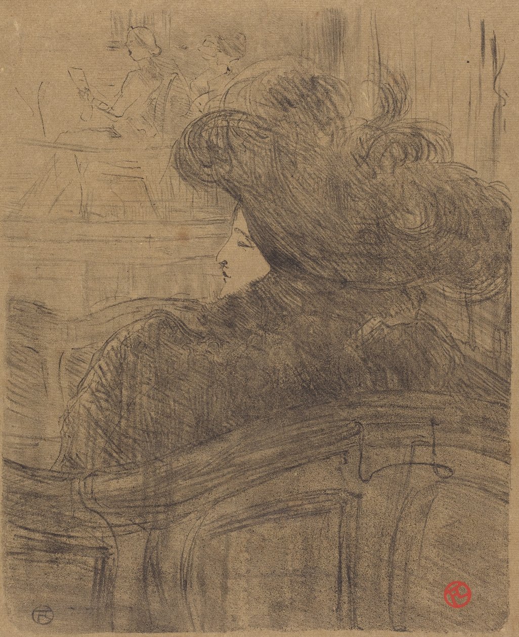 Cleo de Merode af Henri de Toulouse-Lautrec