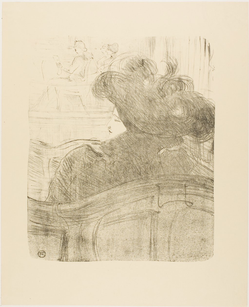 Cléo de Mérode, fra Thirteen Lithographs af Henri de Toulouse-Lautrec