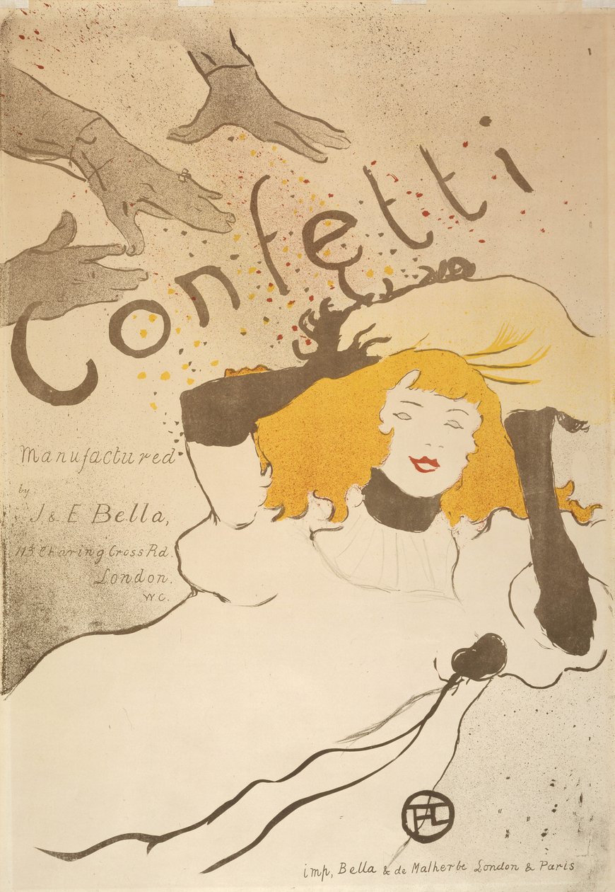 Konfetti af Henri de Toulouse Lautrec
