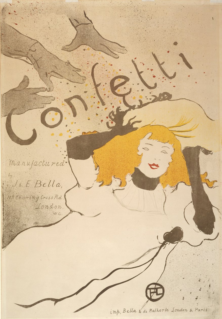 Konfetti af Henri de Toulouse-Lautrec