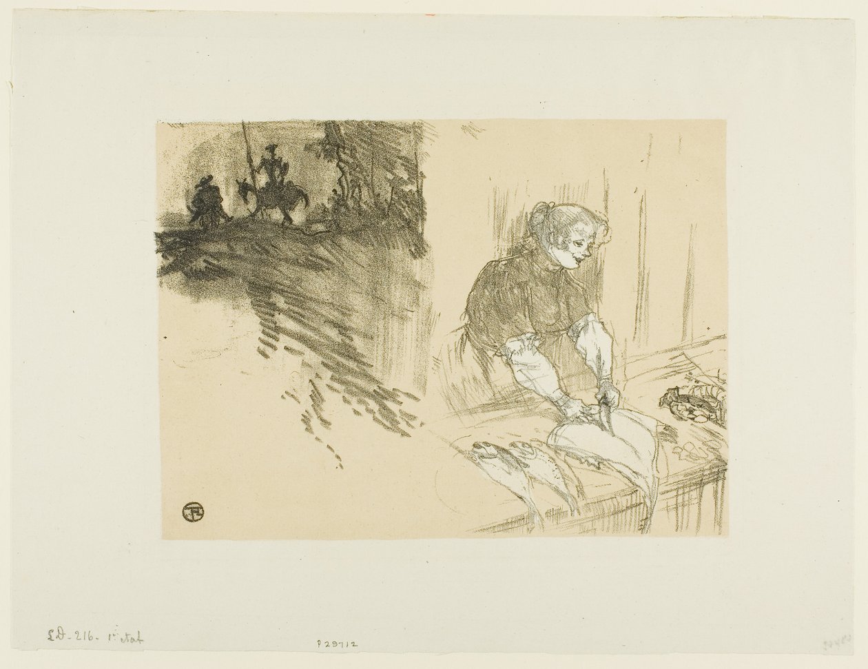 Cover til Les Courtes Joys af Henri de Toulouse-Lautrec