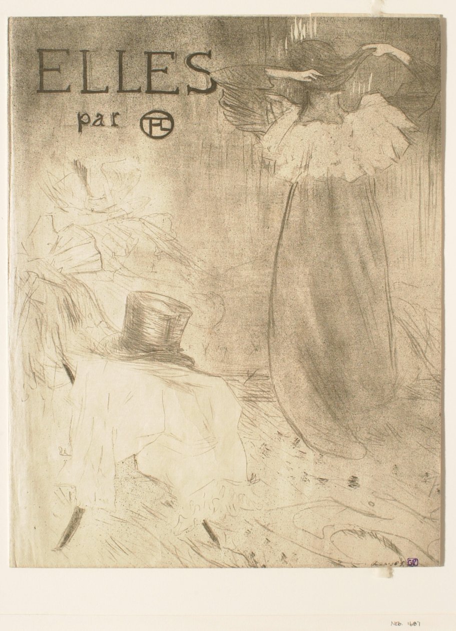 Omslag fra porteføljen „Elles“ af Henri de Toulouse-Lautrec