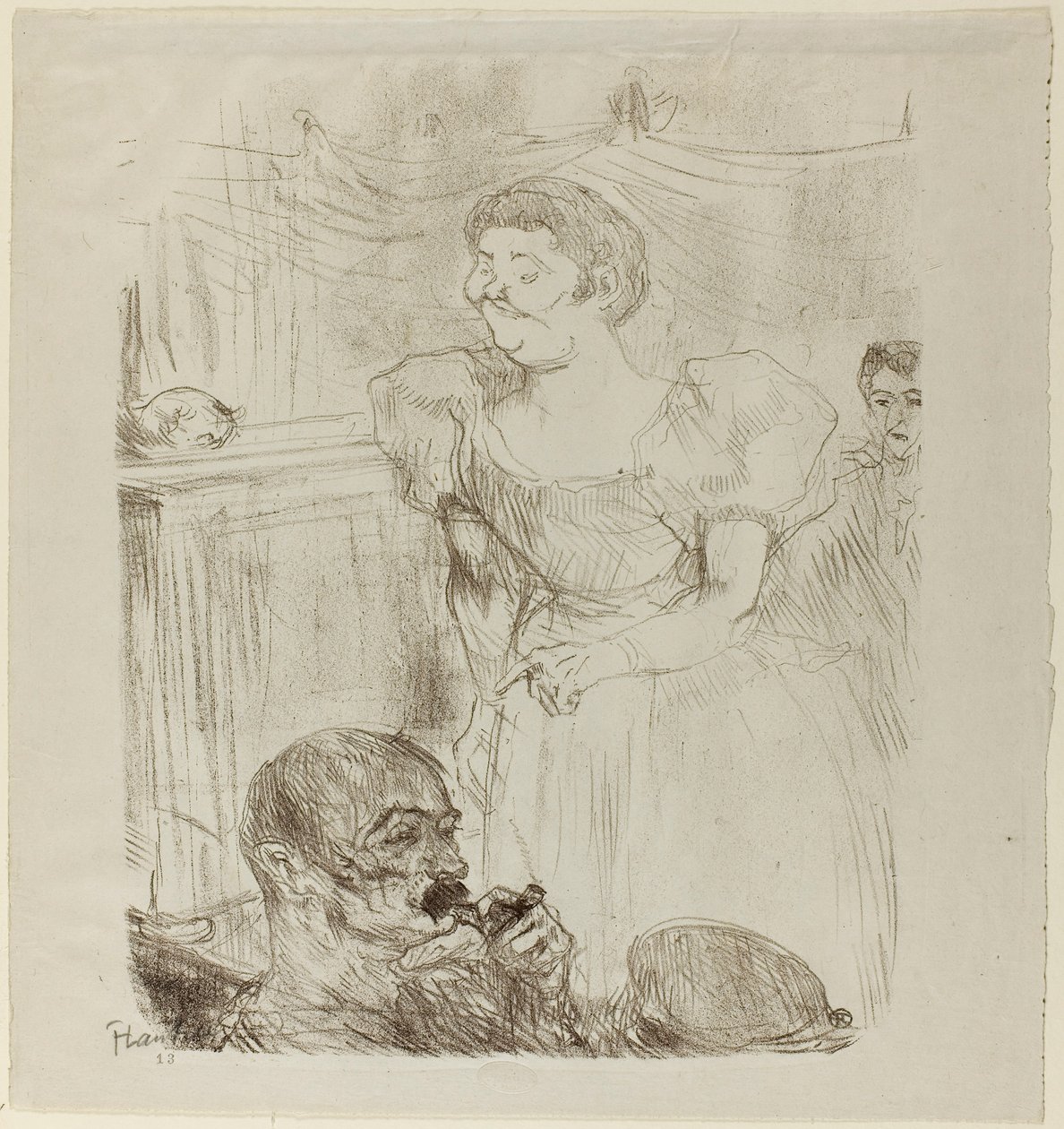 Di ti Fellow, engelsk sangerinde i en café-koncert af Henri de Toulouse-Lautrec