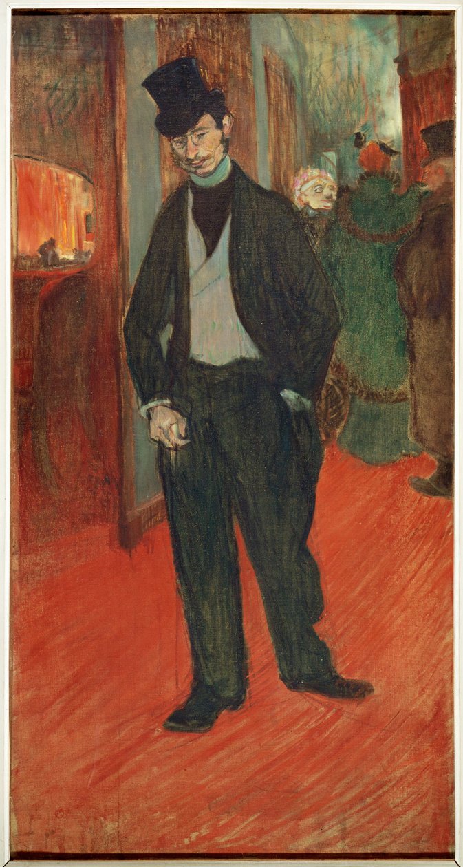 Docteur Gabriel Tapie de Celeyran i en teaterkorridor af Henri de Toulouse-Lautrec