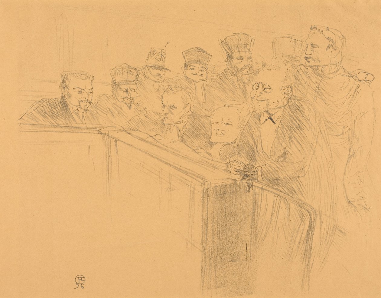 Dupas-aflæggelse (Dupas-vidneforklaring) af Henri de Toulouse-Lautrec