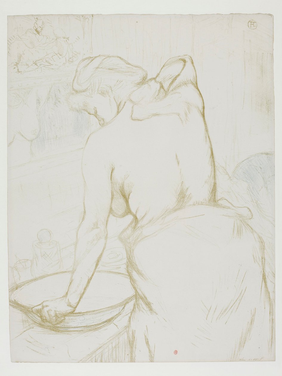 Dem: Kvinde, der vasker sig af Henri de Toulouse-Lautrec