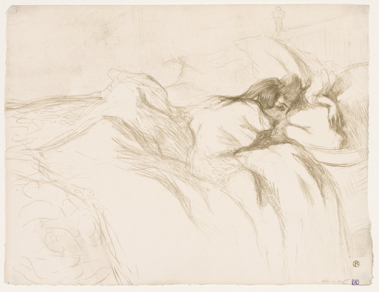 Elles: Kvinde sover af Henri de Toulouse-Lautrec