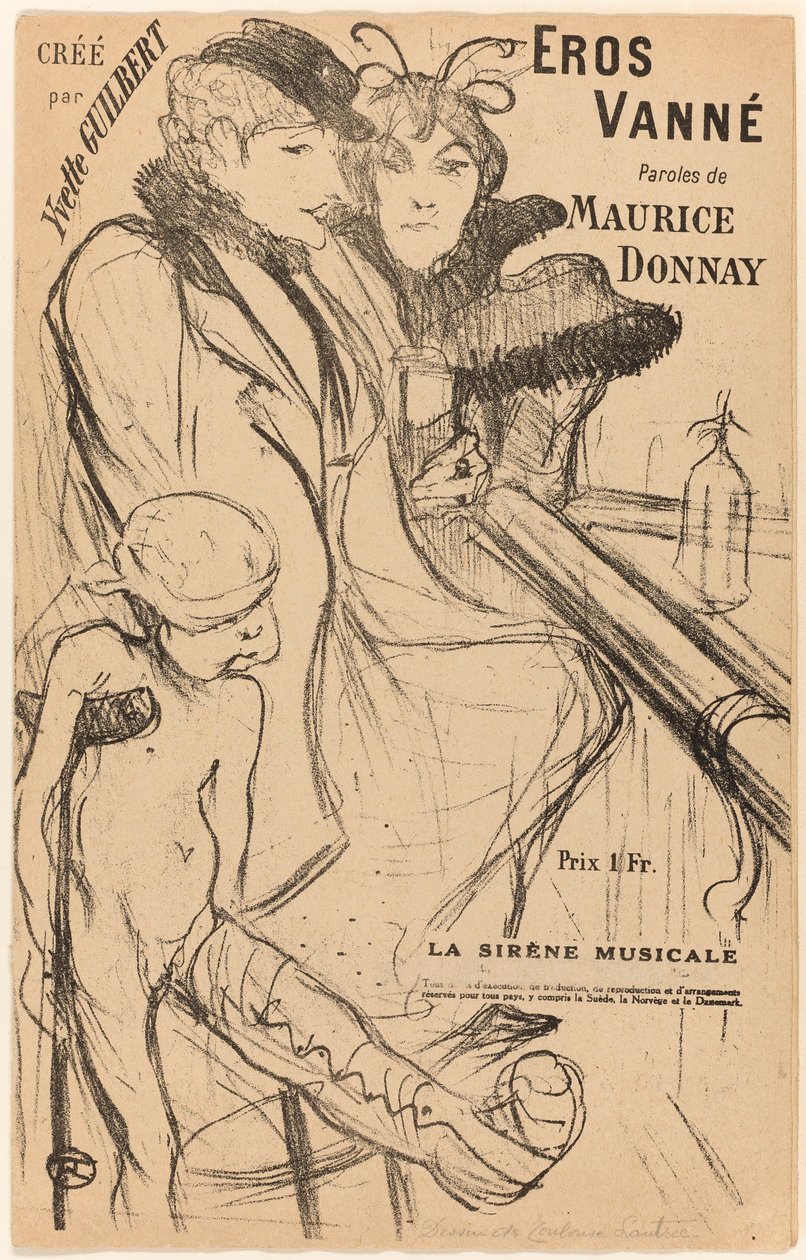 eros vanne af Henri de Toulouse-Lautrec