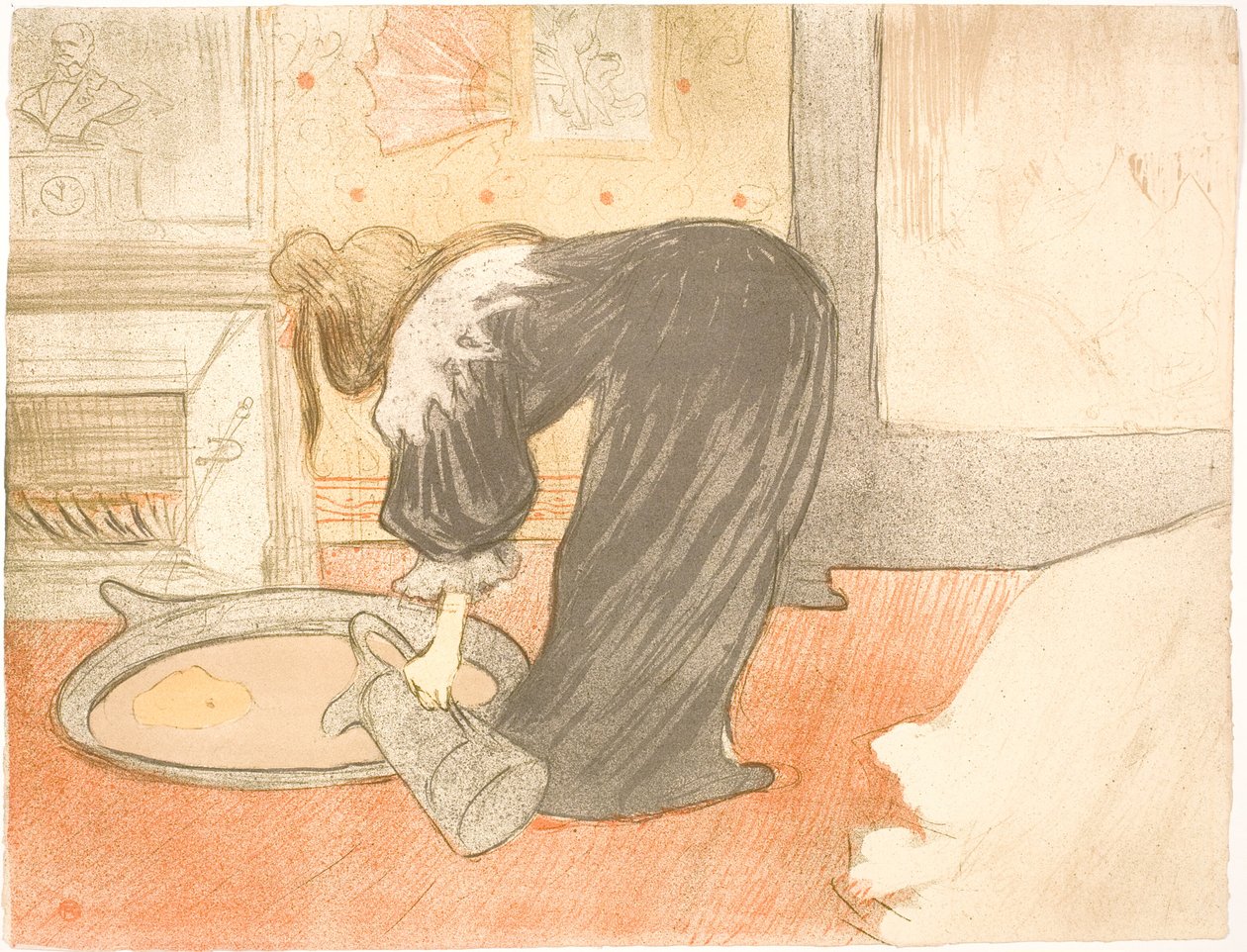 Kvinde i badekar af Henri de Toulouse-Lautrec