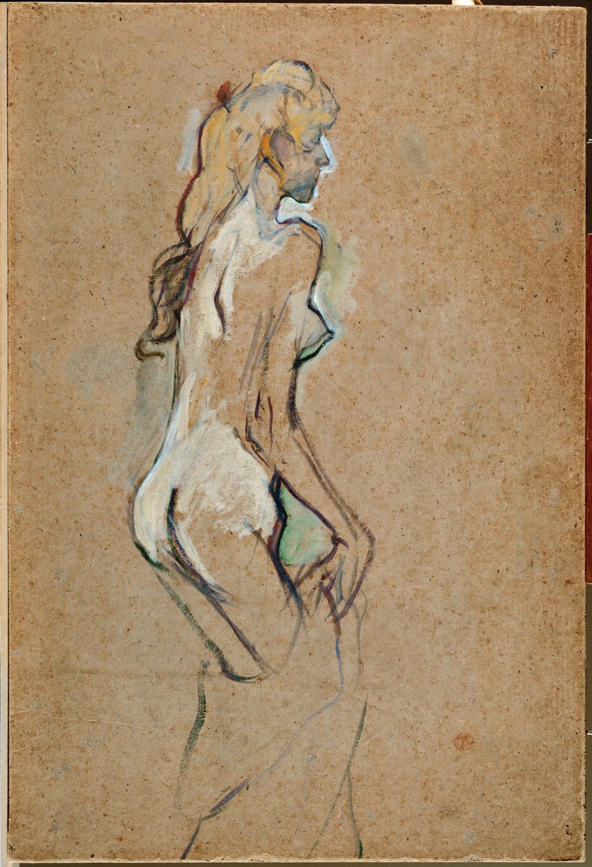 Fillette nue - Nøgen pige af Henri de Toulouse-Lautrec