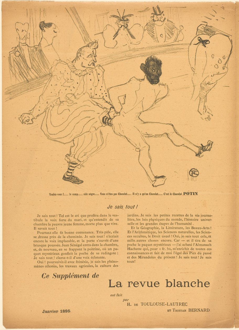 Footit und Chocolat (Footit et Chocolat) [linkes Recto] af Henri de Toulouse-Lautrec