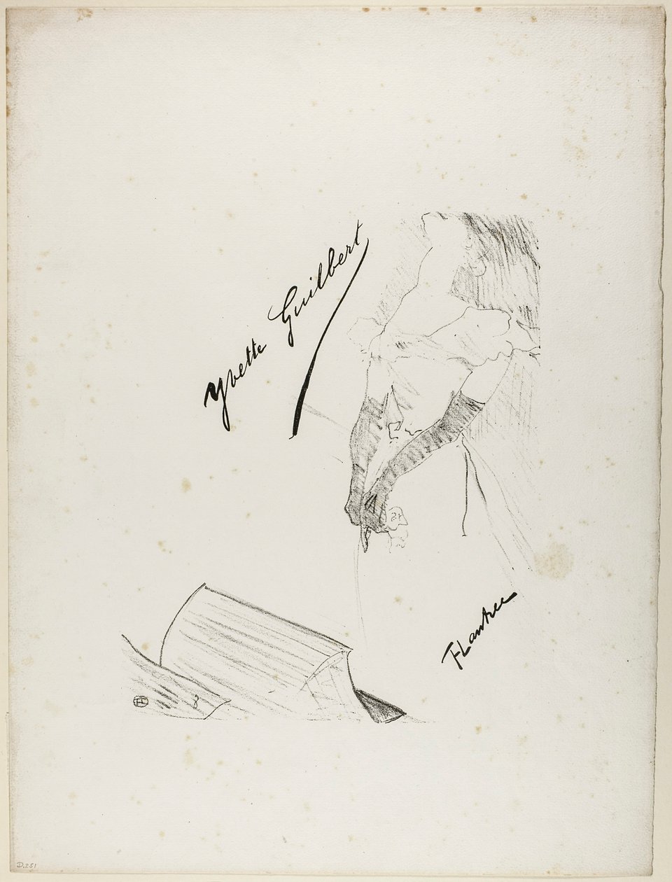 Frontispice til Yvette Guilbert af Henri de Toulouse-Lautrec