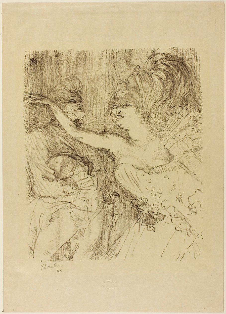 Guy and Mealy i "Paris qui Marche" af Henri de Toulouse-Lautrec