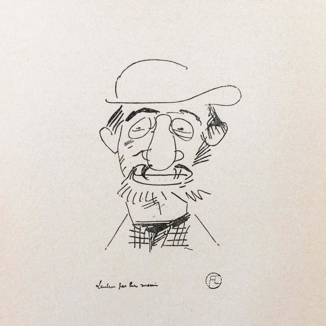 Henri Toulouse-Lautrec. Selvportræt. af Henri de Toulouse Lautrec