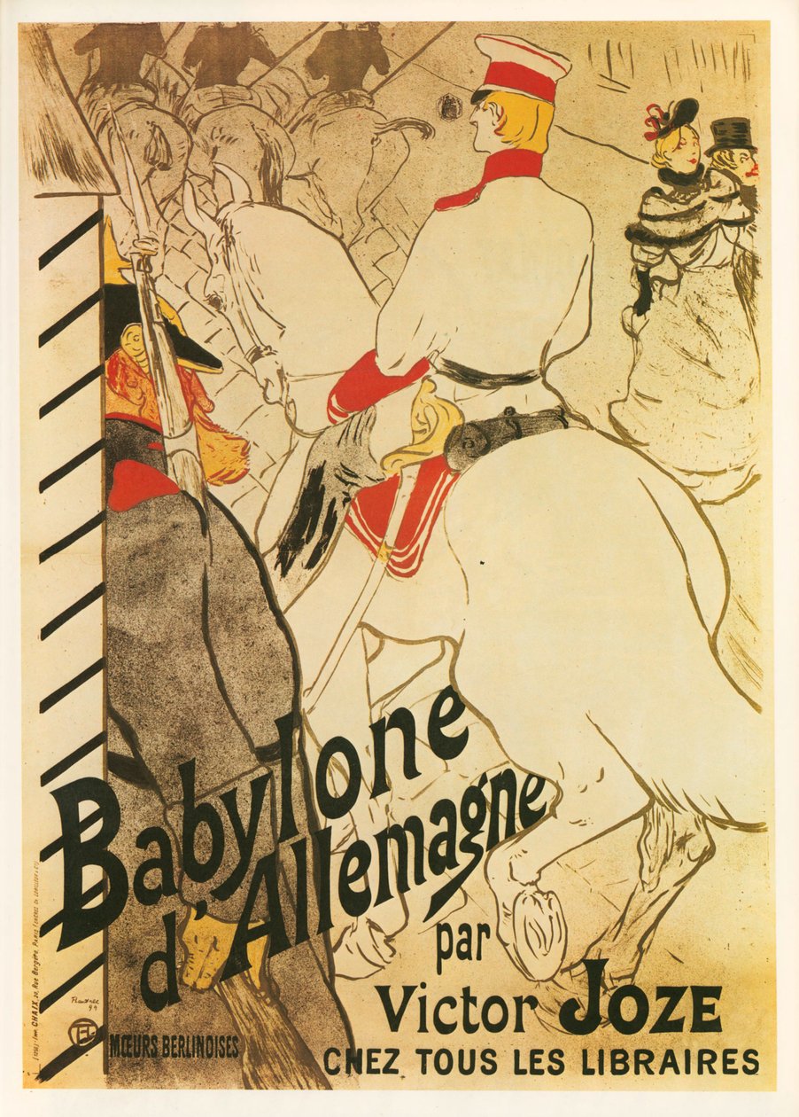 Henri de Toulouse-Lautrec: Babylon i Tyskland ... (litografi) af Henri de Toulouse-Lautrec