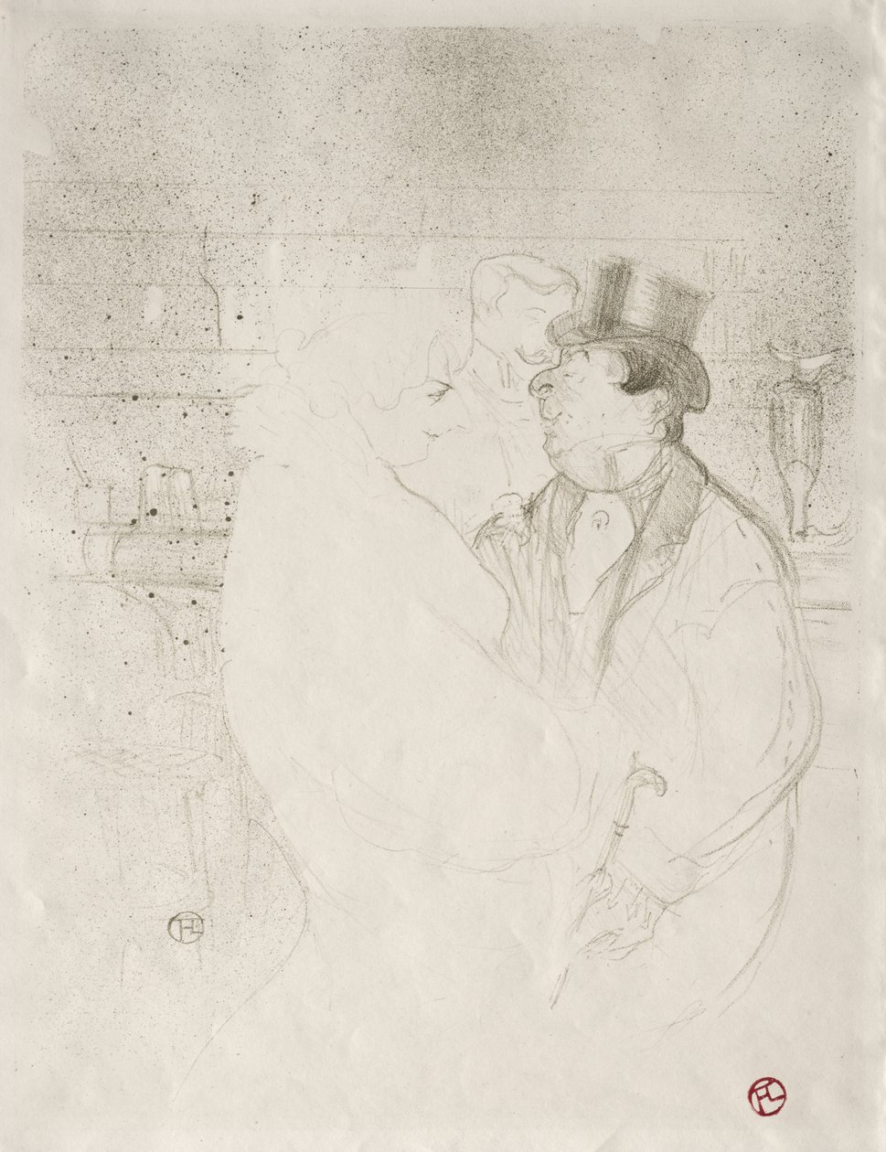 Ida Heath ved baren af Henri de Toulouse-Lautrec