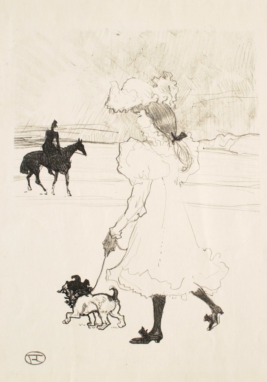 I Boulogneskoven (I skoven) af Henri de Toulouse-Lautrec