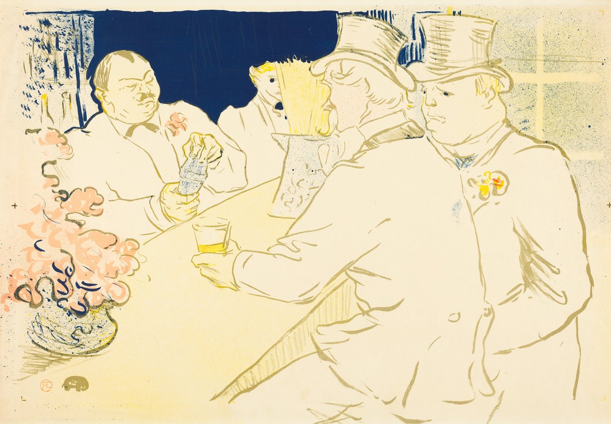 Irish and American Bar, Rue Royale af Henri de Toulouse-Lautrec