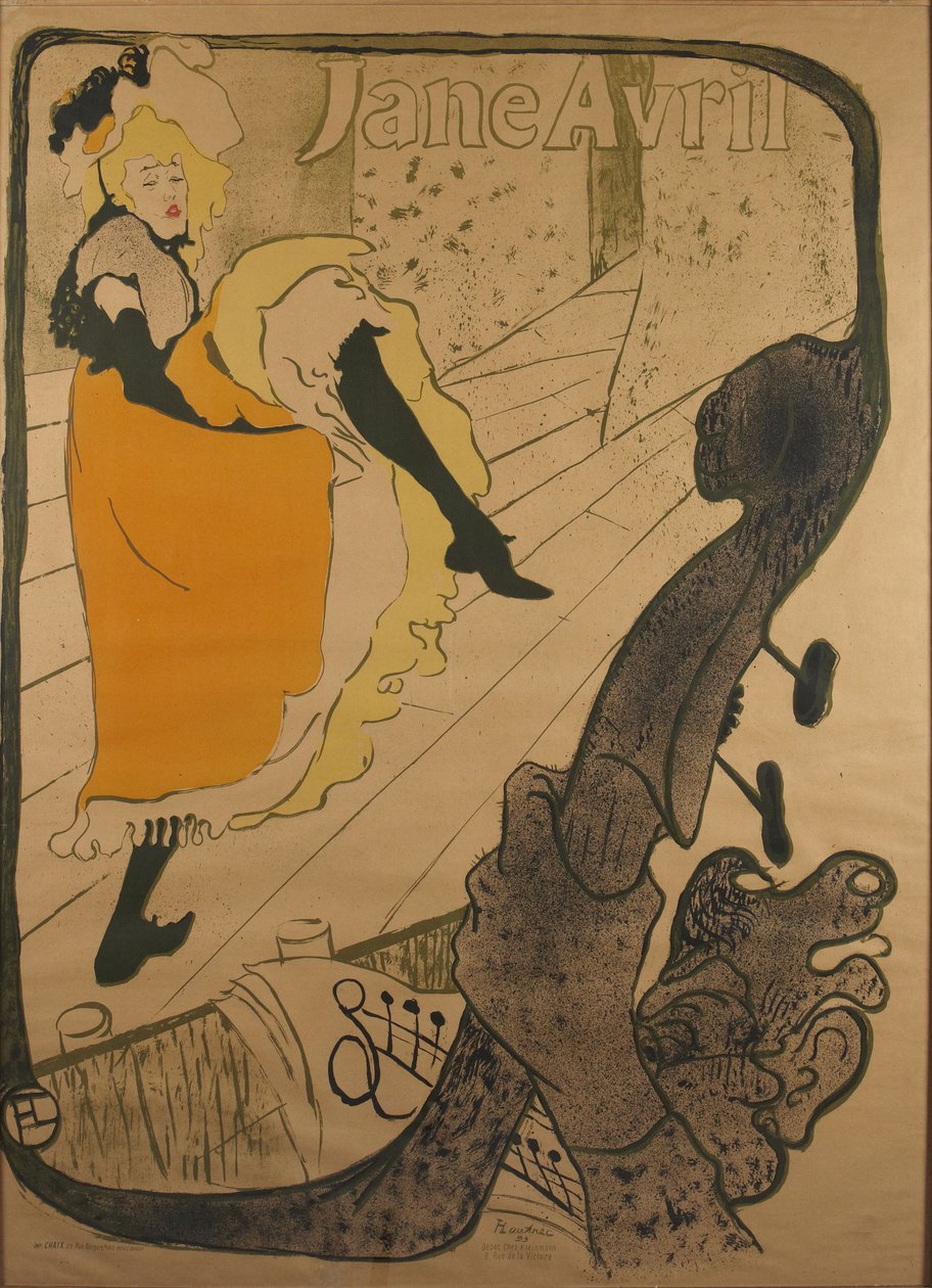 Jane Avril af Henri de Toulouse-Lautrec